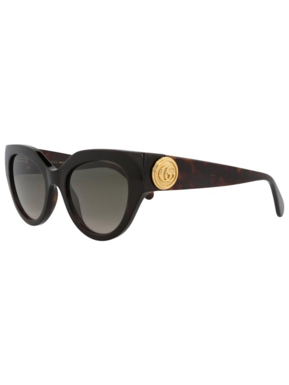 New Gucci Womens Cat Eye Havana Havana Brown Fashion Designer Sunglasses